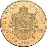 Reverse 100 Francs 1866 A