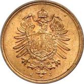 Reverse 1 Pfennig 1875 J