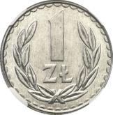 Reverse 1 Zloty 1987 MW