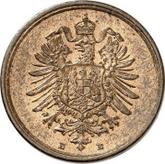 Reverse 1 Pfennig 1875 E