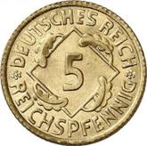 Obverse 5 Reichspfennig 1926 E