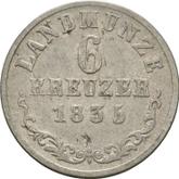 Reverse 6 Kreuzer 1835 L