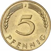 Obverse 5 Pfennig 1969 J