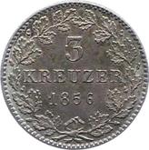 Reverse 3 Kreuzer 1856