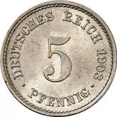 Obverse 5 Pfennig 1903 F