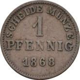 Reverse 1 Pfennig 1868