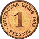 Obverse 1 Pfennig 1903 J