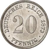 Obverse 20 Pfennig 1873 D