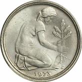 Reverse 50 Pfennig 1973 F