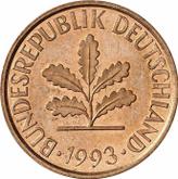 Reverse 2 Pfennig 1993 J