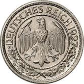 Obverse 50 Reichspfennig 1927 D
