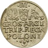 Reverse 3 Groszy (Trojak) 1619 Krakow Mint