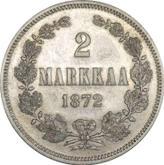 Reverse 2 Mark 1872 S