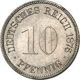 Obverse 10 Pfennig 1875 F