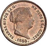 Obverse 5 Céntimos de real 1859