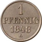 Reverse 1 Pfennig 1848 A