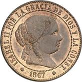 Obverse 2 1/2 Céntimos de Escudo 1867 OM