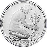 Reverse 50 Pfennig 1992 G