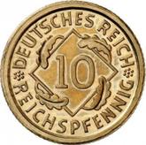 Obverse 10 Reichspfennig 1924 E