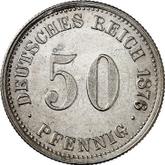 Obverse 50 Pfennig 1876 H
