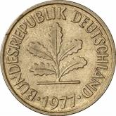 Reverse 5 Pfennig 1977 G