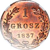 Reverse 1 Grosz 1837 MW