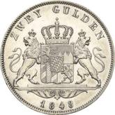 Reverse 2 Gulden 1848