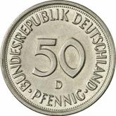Obverse 50 Pfennig 1977 D