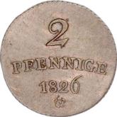Reverse 2 Pfennig 1826