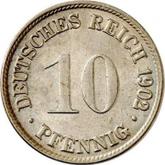 Obverse 10 Pfennig 1902 D