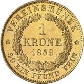 Reverse Krone 1859