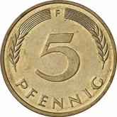 Obverse 5 Pfennig 1998 F