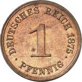 Obverse 1 Pfennig 1875 G