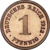 Obverse 1 Pfennig 1913 E