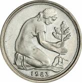 Reverse 50 Pfennig 1983 F