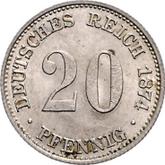 Obverse 20 Pfennig 1874 E