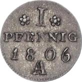 Reverse 1 Pfennig 1806 A