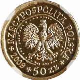 Obverse 50 Zlotych 2009 MW NR White-tailed eagle
