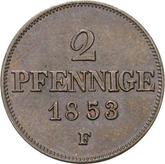 Reverse 2 Pfennig 1853 F