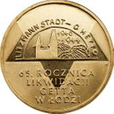 Reverse 2 Zlote 2009 MW ET 65th Anniversary of the Liquidation of the Lodz Ghetto