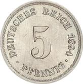 Obverse 5 Pfennig 1894 A