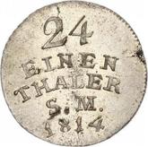 Reverse 1/24 Thaler 1814