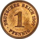 Obverse 1 Pfennig 1907 F