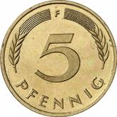 Obverse 5 Pfennig 1985 F