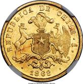 Obverse 5 Pesos 1868 So