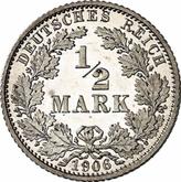 Obverse 1/2 Mark 1906 A