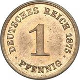 Obverse 1 Pfennig 1875 A