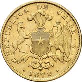 Reverse 10 Pesos 1872 So