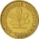 Reverse 5 Pfennig 1983 F