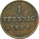 Reverse 1 Pfennig 1839